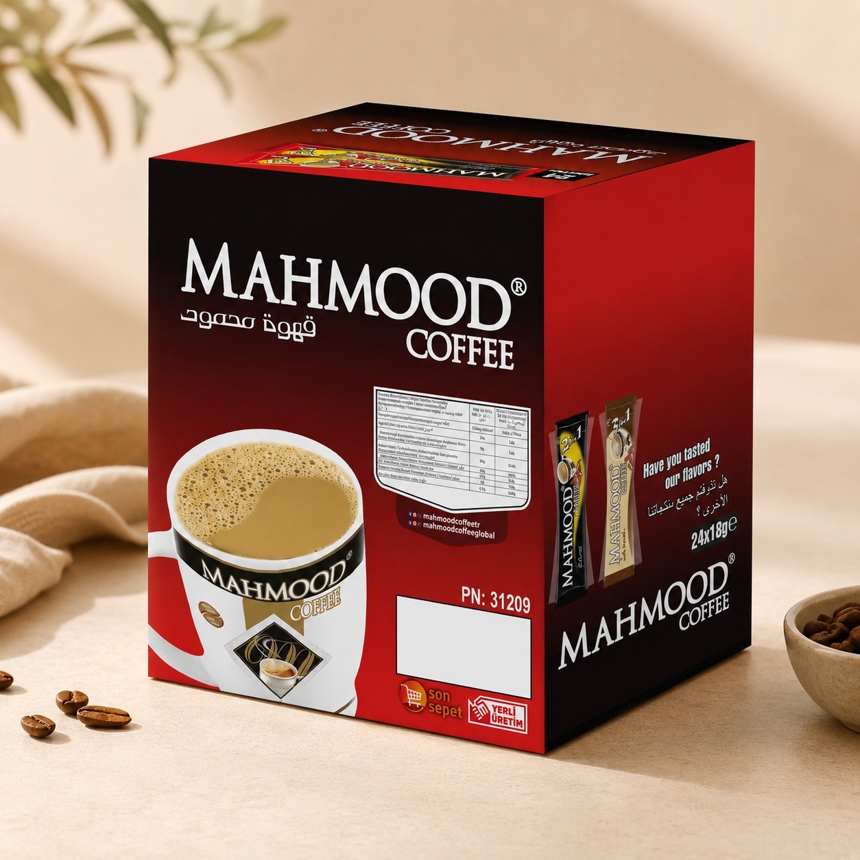 Mahmood Coffee 3in1 Stick 18gr 24x24