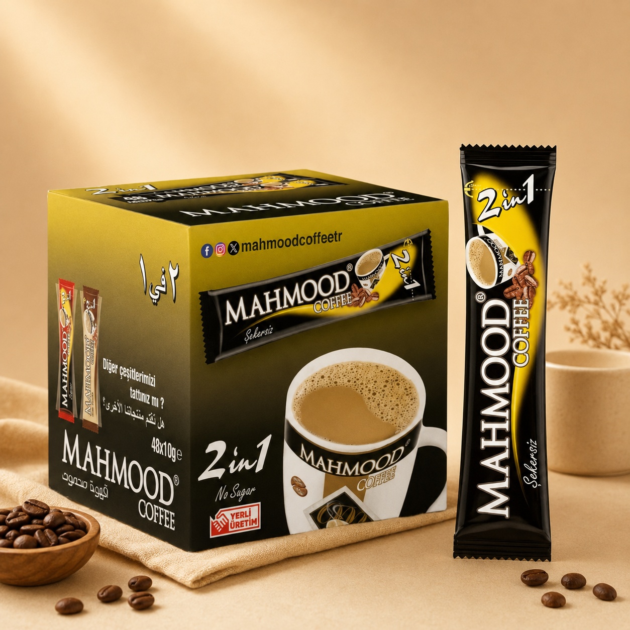 Mahmood Coffee 2in1 Stick 10gr 48x12