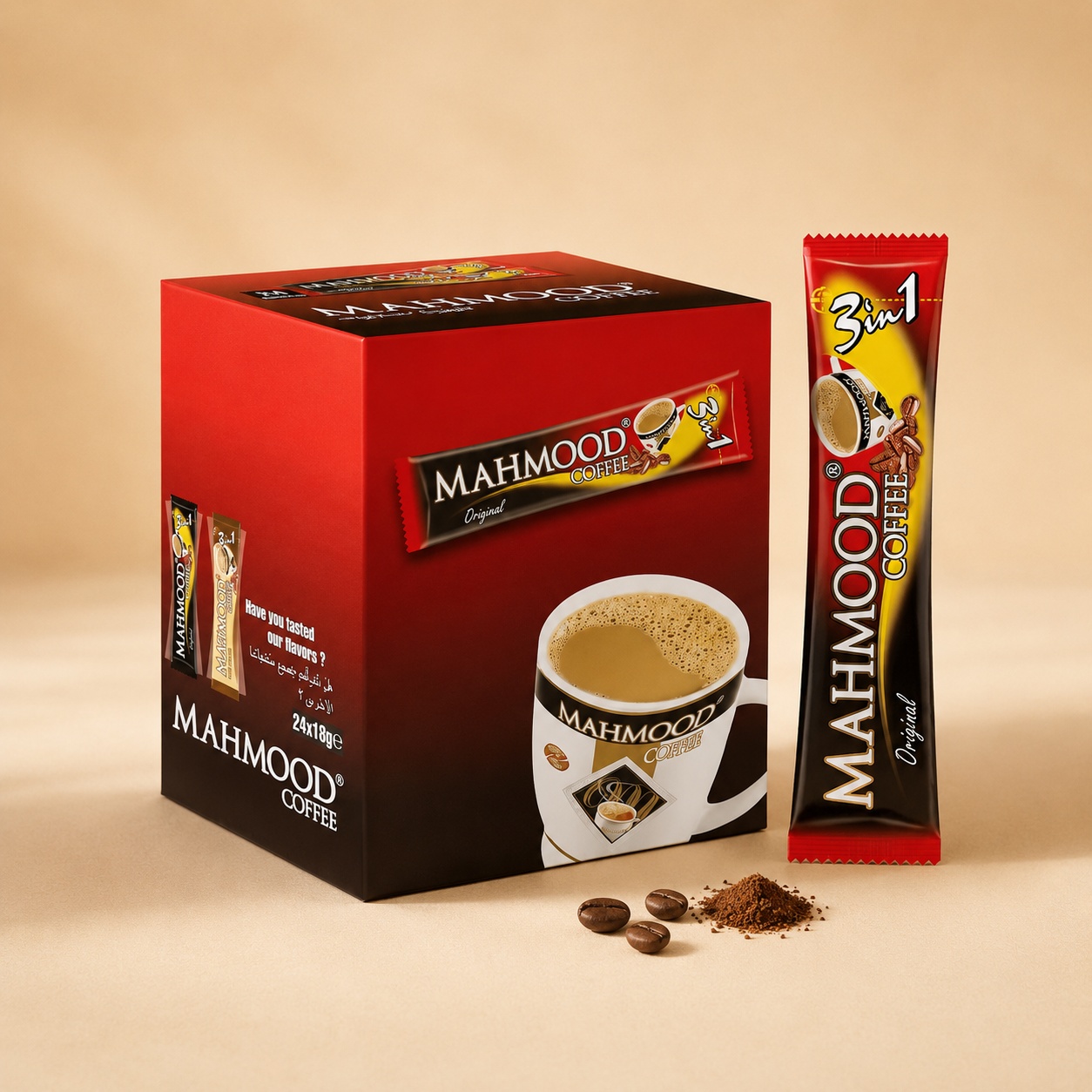 Mahmood Coffee 3in1 Stick Plastic Bag 18gr 24x15