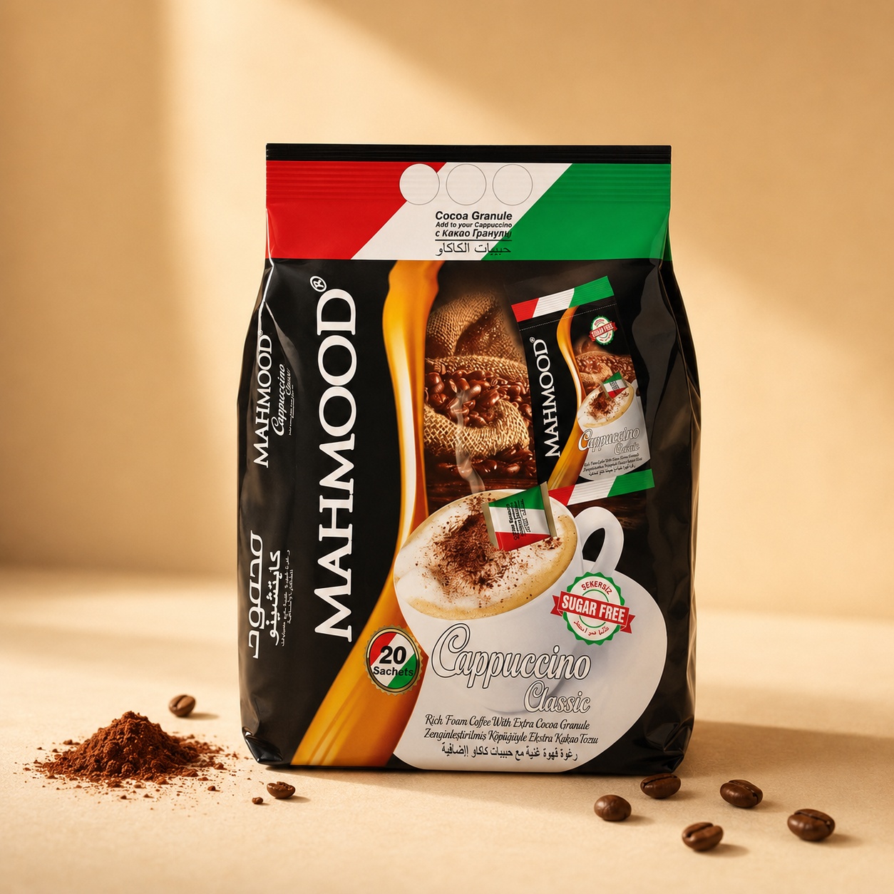 Mahmood Cappuccino Classic Choco Granul Bag 25gr 20x12