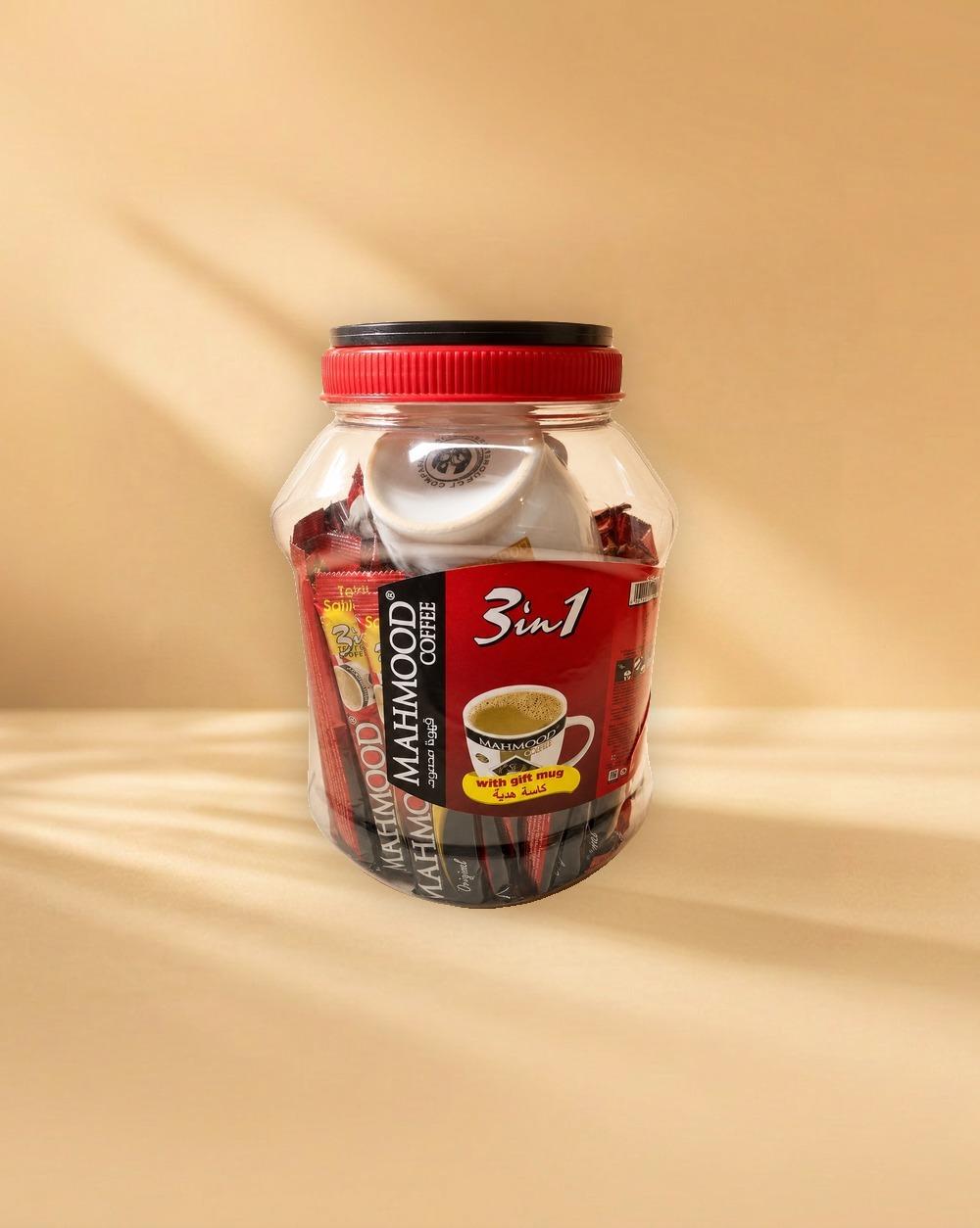 Mahmood Coffee 3in1 Stick Gift Mug Jar 18gr 42x6