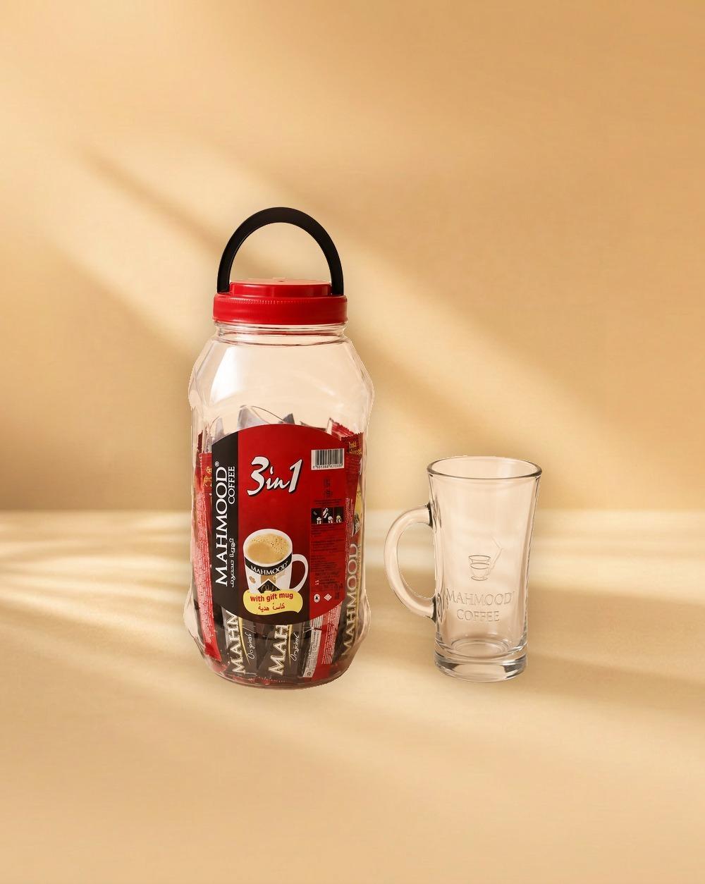 Mahmood Coffee 3in1 Stick Gift Mug Jar 18gr 42x6