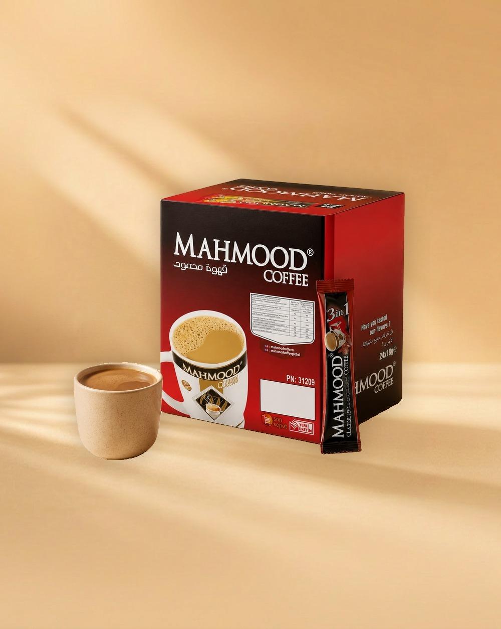 Mahmood Coffee 3in1 Stick Plastic Bag 18gr 24x15