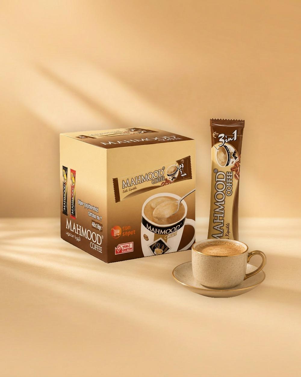 Mahmood Coffee 3in1 Stick Plastic Bag 18gr 24x15